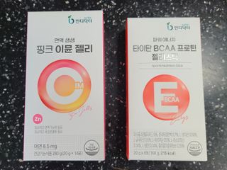 인디닥터 면역 생생 핑크 이뮨 젤리 + 타이탄 BCAA 프로틴 젤리스틱 — 5점을 준 리뷰어가 2022년 3월 올린 사용 사진