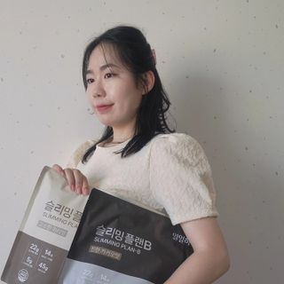 일일하우 슬리밍 플랜B 고소한 귀리맛, 진한 카카오맛 (체중조절식) — 5점을 준 리뷰어가 2023년 6월 올린 사용 사진