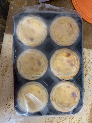 디앙뜨 포르투갈 에그타르트 오리지널 맛+패션후르츠 맛 중 택1 — 3점을 준 리뷰어가 2021년 8월 올린 사용 사진