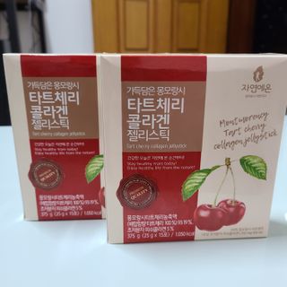 자연에온 가득담은 몽모랑시 타트체리 콜라겐 젤리스틱 — 5점을 준 리뷰어가 2021년 1월 올린 사용 사진