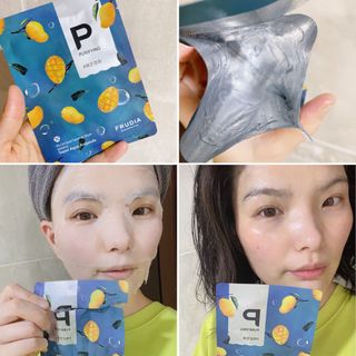 [후르디아] 골라쓰는 비건마스크팩 2종 -백년초 / 망고 — 4점을 준 리뷰어가 2022년 1월 올린 사용 사진