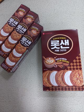 롯데제과 롯샌 카페크런치 — 4점을 준 리뷰어가 2021년 10월 올린 사용 사진
