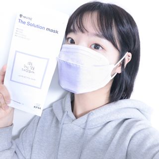 [이지아 마스크] 애니가드 더솔루션마스크, 컬러 10종 [대형/소형] — 5점을 준 리뷰어가 2021년 3월 올린 사용 사진