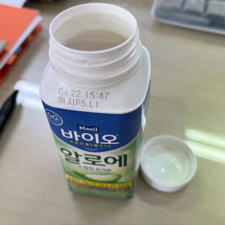 LIVE 매일바이오 알로에 드링킹 요거트 — 5점을 준 리뷰어가 2022년 4월 올린 사용 사진