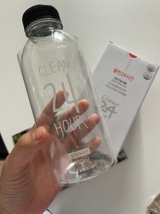 클린24시간 1BOX(5포) + 전용보틀(500ml) — 5점을 준 리뷰어가 2023년 2월 올린 사용 사진