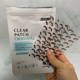 에버렐 아크네 클리어 패치 오리지널(40매) + XL(8매) 1세트, 각 1개씩 — 5점을 준 리뷰어가 2022년 5월 올린 사용 사진