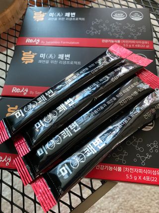 새롬바이오 리생 [미쾌변] 차전자피 식이섬유 건강기능식품 3팩 — 5점을 준 리뷰어가 2021년 6월 올린 사용 사진