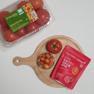 레드닥터 완숙토마토 + 통째로 동결건조한 대추방울토마토 — 4점을 준 리뷰어가 2022년 11월 올린 사용 사진