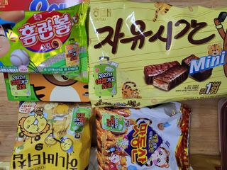 해태제과 2022 호랑이 스낵 5종 세트 — 5점을 준 리뷰어가 2022년 1월 올린 사용 사진