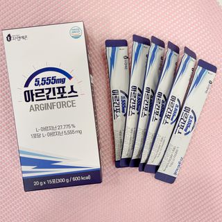 자연에온 아르긴포스 L-아르기닌 5555mg 스틱 15개입 1박스 — 5점을 준 리뷰어가 2021년 5월 올린 사용 사진