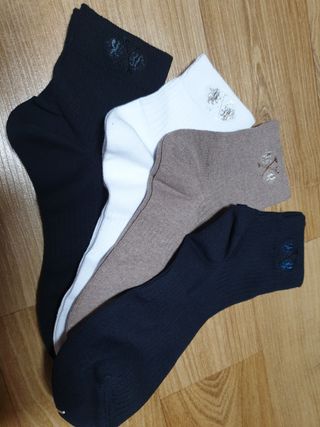 [사이즈가 있는 양말 필로이] 남/여 골지 발목 양말 4족 세트 남【S, M, L, XL】여【S, M, L】_컬러 랜덤 — 5점을 준 리뷰어가 2022년 6월 올린 사용 사진