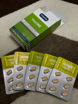 뉴트리션팩토리 비타프렙 바이탈원 종합비타민 멀티비타민 600mg — 4점을 준 리뷰어가 2021년 7월 올린 사용 사진