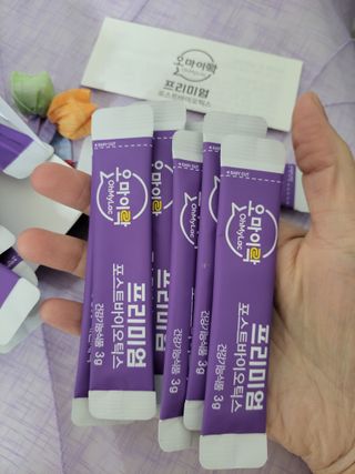 [유산균] 오마이락 프리미엄 포스트바이오틱스 30P — 5점을 준 리뷰어가 2022년 12월 올린 사용 사진