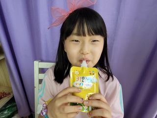 [몸엔용] 어린이, 초등학생의 영양간식 달콤 국산녹용 키엔용  80ml x 10포 — 5점을 준 리뷰어가 2021년 7월 올린 사용 사진