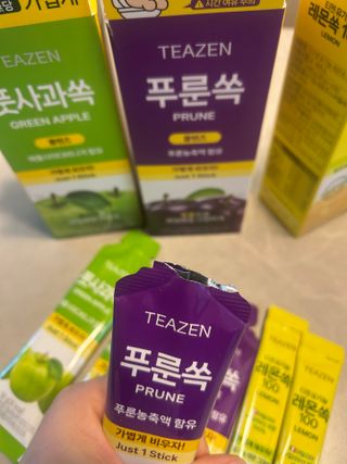 [티젠] 푸룬쏙+풋사과쏙+유기농 레몬쏙 100 — 5점을 준 리뷰어가 2025년 2월 올린 사용 사진