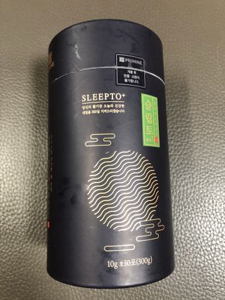 프리마인 자체 기업부설 연구소에서 찾아낸 건강한 수면의 비밀.  슬립토 플러스 30포 — 5점을 준 리뷰어가 2021년 11월 올린 사용 사진