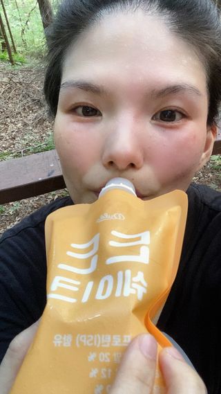 [덜다] 든든 식물성 단백질 쉐이크 40g X 7입 (곡물/딸기) — 5점을 준 리뷰어가 2023년 8월 올린 사용 사진