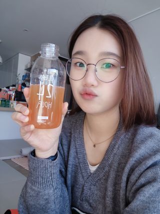 클린24시간 레드박스 1BOX(5포) + 전용보틀(500ml) — 5점을 준 리뷰어가 2024년 1월 올린 사용 사진