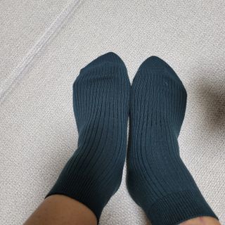 [사이즈가 있는 양말 필로이] 남/여 골지 발목 양말 4족 세트 남【S, M, L, XL】여【S, M, L】_컬러 랜덤 — 5점을 준 리뷰어가 2022년 6월 올린 사용 사진