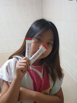 아임오 ABC 콜라겐 젤리 14포 — 5점을 준 리뷰어가 2021년 10월 올린 사용 사진