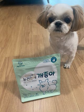 My Pet Care 천연단백질 눈건강에 개좋아 — 5점을 준 리뷰어가 2021년 3월 올린 사용 사진