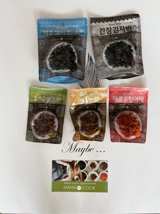 하나마이 [마마쿡] 전 청와대 천상현 셰프의 밑반찬  5종세트(소고기 장조림+연근조림+진미채+간장김자반+새우김자반) — 5점을 준 리뷰어가 2023년 4월 올린 사용 사진