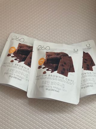 신상품) 딜라이트 프로젝트 프로틴  브라우니칩/ 카스테라칩 총 6EA — 5점을 준 리뷰어가 2022년 5월 올린 사용 사진