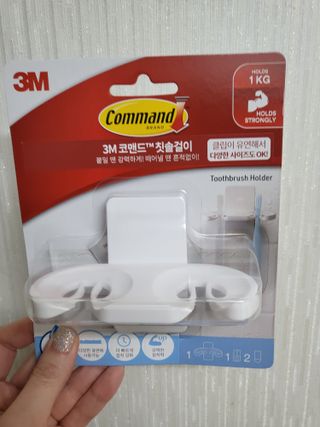 3M 클립이 유연한 칫솔걸이 + 물받이 분리 가능 비누 받침대 — 5점을 준 리뷰어가 2024년 5월 올린 사용 사진