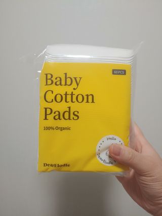 디어엘로디 프리미엄 유기농 유아 솜티슈 40매 3Pack +60매 1Pack 혼합형 — 5점을 준 리뷰어가 2021년 4월 올린 사용 사진