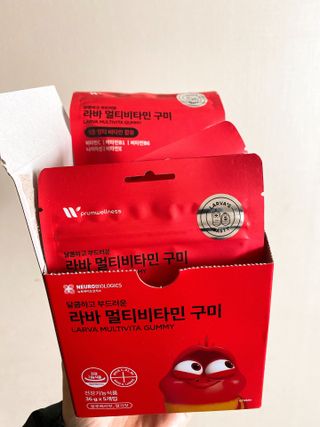 [푸름웰니스] 라바 멀티비타민 구미 36g — 5점을 준 리뷰어가 2022년 1월 올린 사용 사진