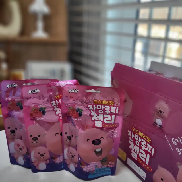 [팔도] 잔망루피젤리 믹스베리맛 42g 8개 리뷰 사진
