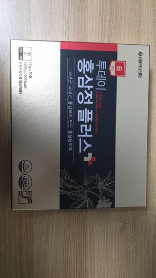 서울약사신협_투데이홍삼정플러스스틱_10g x 30포 — 4점을 준 리뷰어가 2021년 5월 올린 사용 사진