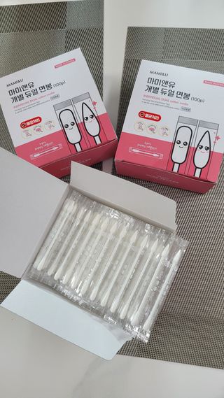 마미앤유 개별 듀얼면봉 — 4.5점을 준 리뷰어가 2022년 2월 올린 사용 사진