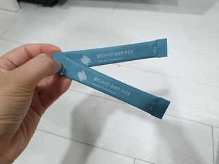 클린24시간 슬림앤유산균 1박스 (3.5g X 15포) — 3.5점을 준 리뷰어가 2022년 9월 올린 사용 사진
