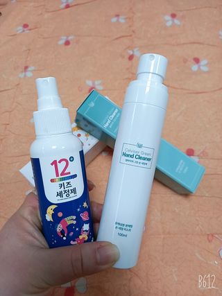 셀바이져 항균 스프레이 핸드워시 + 키즈세정제 SET — 5점을 준 리뷰어가 2021년 3월 올린 사용 사진