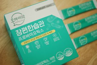 [유산균] 오마이락 장편한습관 프로바이오틱스 30P — 5점을 준 리뷰어가 2022년 12월 올린 사용 사진