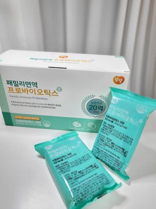 앙팡 패밀리면역 프로바이오틱스 2g x 100포 — 5점을 준 리뷰어가 2022년 10월 올린 사용 사진