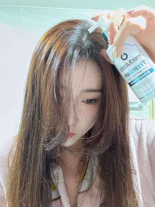 모두발라 탈모집중케어 헤어토닉 — 5점을 준 리뷰어가 2022년 1월 올린 사용 사진