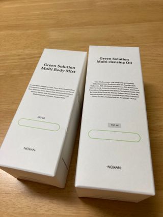 [녹산] 그린 솔루션 멀티 클렌징 오일 + 그린 솔루션 멀티 바디 미스트 — 5점을 준 리뷰어가 2022년 11월 올린 사용 사진