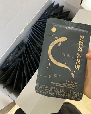 [비린내 완벽제거] 본황칠 통장어 국내산 장어즙 아르기닌 2800mg 장어즙효능 기력보강 — 5점을 준 리뷰어가 2022년 7월 올린 사용 사진