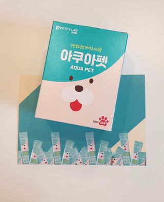 펫시랩 반려견용 액상 프리바이오틱스 아쿠아펫 — 5점을 준 리뷰어가 2021년 1월 올린 사용 사진