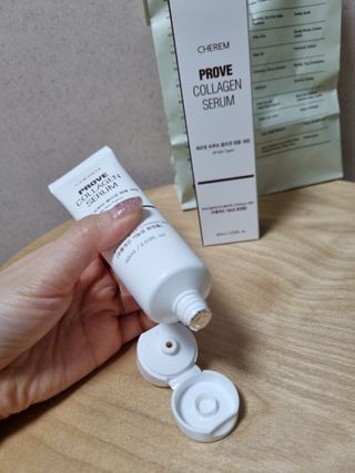체르엠  프루브 콜라겐 앰플세럼 60ml 1병 — 5점을 준 리뷰어가 2022년 2월 올린 사용 사진