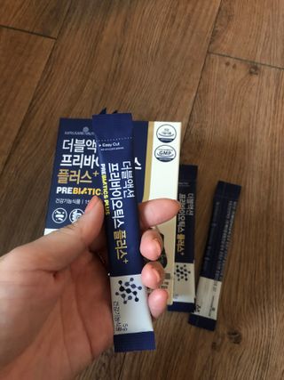메이준뉴트리 더블액션 프리바이오틱스 플러스+ — 5점을 준 리뷰어가 2021년 3월 올린 사용 사진