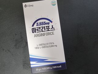 자연에온 아르긴포스 L-아르기닌 5555mg 스틱 15개입 1박스 — 5점을 준 리뷰어가 2022년 2월 올린 사용 사진