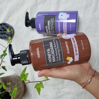 쿤달 [KUNDAL 공식] 프리미엄 헤어 케어 스페셜 세트 샴푸 500ml &amp; 트리트먼트 500ml — 4점을 준 리뷰어가 2021년 3월 올린 사용 사진