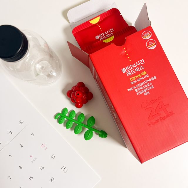 클린24시간 레드박스 1BOX(5포) + 전용보틀(500ml) 리뷰 사진