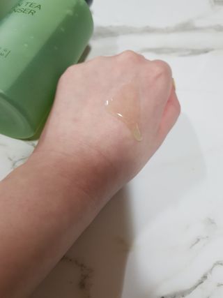 프리마인 메이크업과 들뜨는 각질까지 한방에 깐달걀로! 순하기까지한 셀베이스 그린티클렌저(200ml) — 5점을 준 리뷰어가 2023년 4월 올린 사용 사진