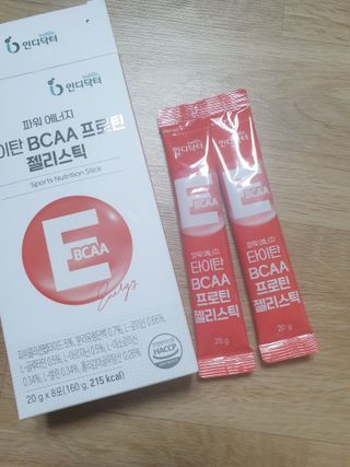 [인디닥터] 타이탄 BCAA 프로틴 젤리스틱 — 5점을 준 리뷰어가 2022년 5월 올린 사용 사진