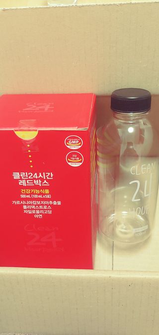 클린24시간 레드박스 1BOX(5포) + 전용보틀(500ml) — 5점을 준 리뷰어가 2024년 3월 올린 사용 사진