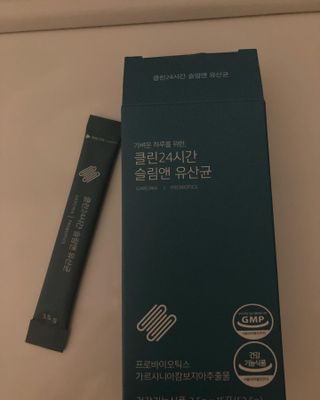 클린24시간 슬림앤유산균 1박스 (3.5g X 15포) — 3점을 준 리뷰어가 2022년 8월 올린 사용 사진